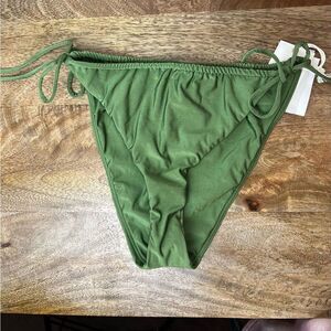 Good American tiny ties pesto bottom bikini size 4 (XL)